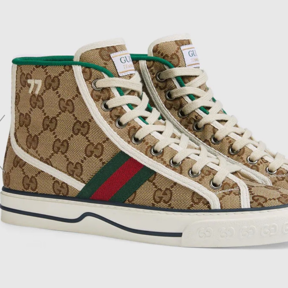 GUCCI TENNIS 1977 HIGH TOP SNEAKER SIZE 38/39